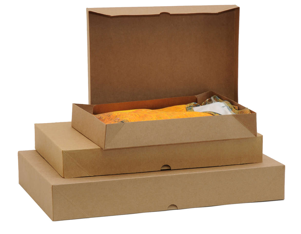 Boîte d'emballage en Carton de grande taille, 100 pièces, boîte-cadeau en  papier Kraft, emballage