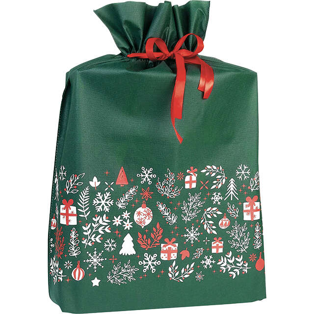 Panier cadeau Noël bois rouge et blanc - Spécialiste emballage cadeau