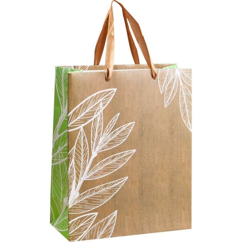 Un sac en feutre aux motifs de feuilles